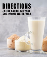 whey protein mixing directions banner sample